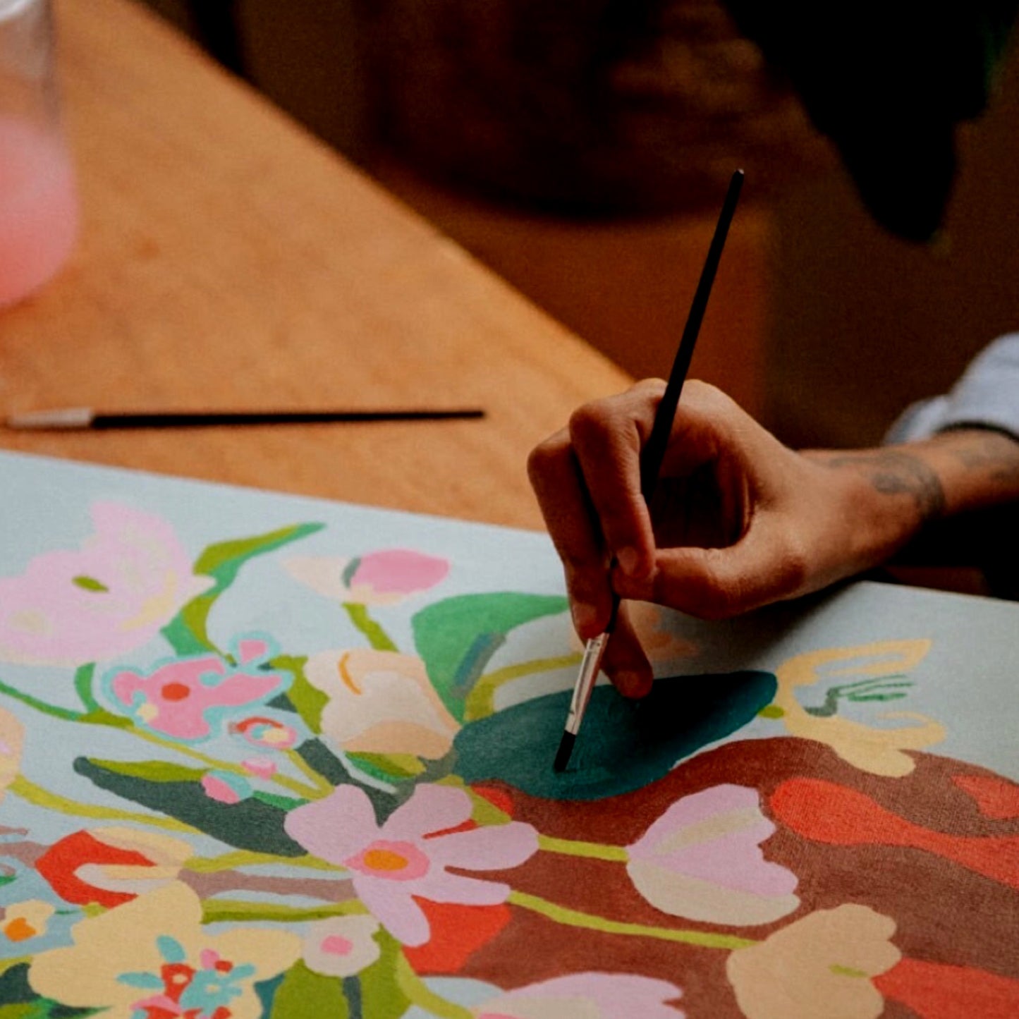 Paint and Sip ~ Abstract Botanicals