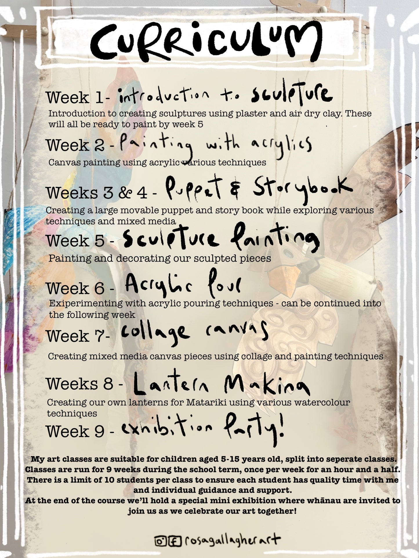 Art Course - Kerikeri FULLY BOOKED